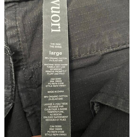 Vuori Women Ripstop Pant Charcoal Canvas Outdoor VW401 Stretch Women’s Sz Large - Picture 3 of 7